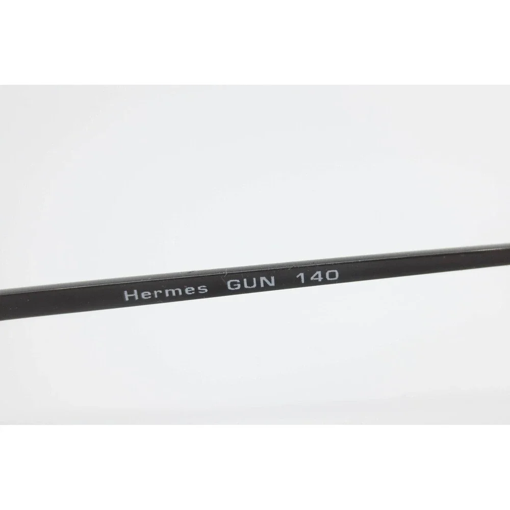 Geoffrey Beene Hermes Gunmetal Semi-Rimless Rectangular Eyeglasses 51-21-140